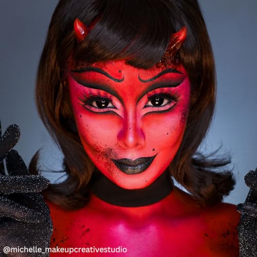 Mehron Makeup Color Cup Greasepaint - RED, Face & Body Paint | High-Pigment, Long-Wear Cream Face Paint Makeup for Theater, Halloween, Cosplay, & More. Cruelty Free & Made in the USA. - color: Clown Red