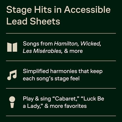 The Easy Broadway Fake Book: Over 100 Songs in the Key of C | Piano Sheet Music Songbook for C Instruments | 2nd Edition with Melody Lyrics Simplified Chords | Broadway Musical Collection