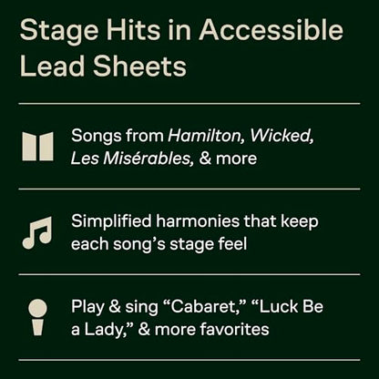 The Easy Broadway Fake Book: Over 100 Songs in the Key of C | Piano Sheet Music Songbook for C Instruments | 2nd Edition with Melody Lyrics Simplified Chords | Broadway Musical Collection