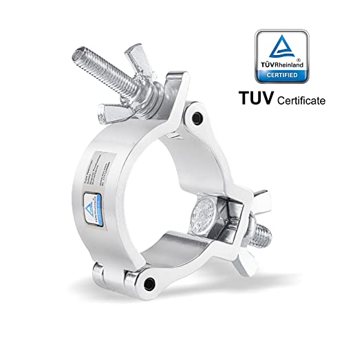 2 Inch Truss Clamps, 10 Packs Gruolin Stage Light Clamp with TUV, Premium 50mm Aluminium Heavy Duty 100kg / 220lb Lighting Clamps, Perfect Fit for 48-52mm OD Tube