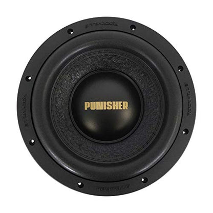Rockville Punisher 8D2 8" Dual 2-Ohm Competition Car Audio Subwoofer | 3000W Peak / 750W RMS, 2.5" 4-Layer OFC Voice Coil, 145 Oz Magnet, Aluminum Basket, Paper Cone, Foam Surround, 26mm Xmax