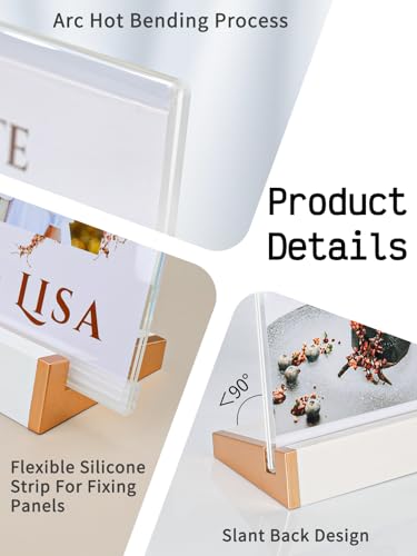 3 Pack 8.5X11 Acrylic Sign Holder for Wedding Anniversary Party, Vertical White Tabletop Sign Display for Business Restaurant/Hotel/Office Meeting Events Information Holder - size: 8.5X11 L