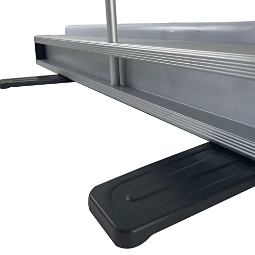 NANYANG 60"x80" Heavy Duty Retractable Roll Up Banner Stand，for business trade show,store sign display Stand with Padded Canvas Bag (Stand Only) - size: 63"x80-94"