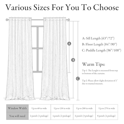 KGORGE Taupe Velvet Curtains 96 inches 2 Panels, Elegant Velvet Blackout Curtains for Bedroom Living Room, Soft Room Darkening Thermal Insulating Window Drapes, Back Tab Rod Pocket, W 52 x L 96 | Soft Darkening Thermal Insulating Window Drapes for Living