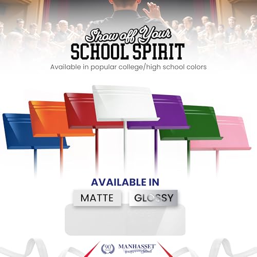 Manhasset 48 Symphony Music Stand for Sheet Music - Model 4801WHI - color: White, Glossy, size: Pack of 1