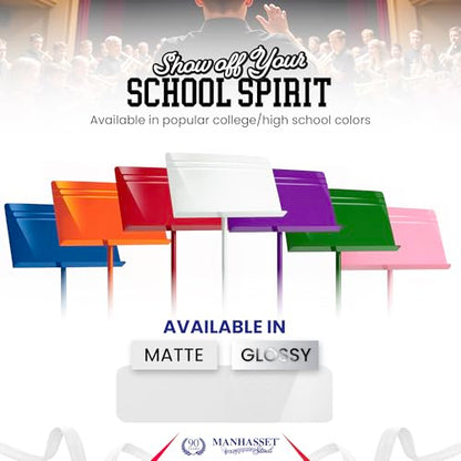 Manhasset 48 Symphony Music Stand for Sheet Music - Model 4801WHI - color: White, Glossy, size: Pack of 1