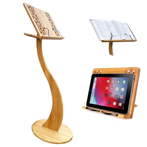 Bamboo Sheet Music Stand / Wooden Floor Music Book Holder