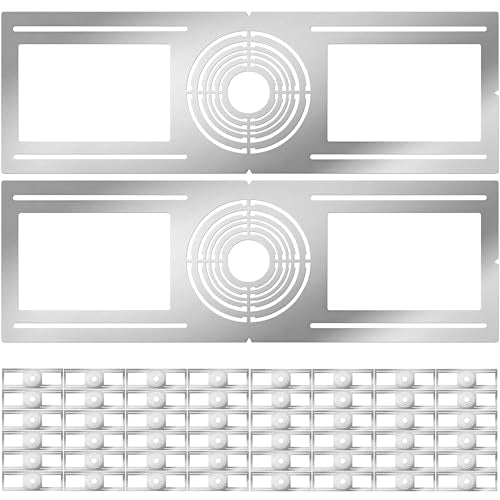 New Construction Mounting Plate, 2-3-3.75-4-5-6 Inch, 48pc, LED Recessed Lighting Housing Plate for New Construction and Remodeling, Shallow Recessed Led Lighting Plate - size: 48PC