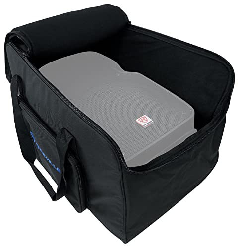 Rockville TB10 V2 Padded Speaker Bag for 10" DJ PA Speaker and Stand | Stand Holder Pocket, Interior Buckle Straps, Thick Foam Padding, Rain/Splash Resistant, Dual YKK Zippers, Dual Handles - style: 10 - Inches