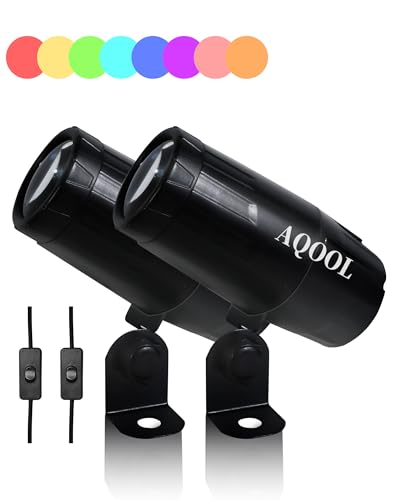 Disco Ball Spotlight, White LED Pinspot Lights 2 Pack | 5W Pin Spot Light for Disco Ball, ON/Off Button, Stage Spotlight for Disco Ball Party Bar Wedding, No Remote