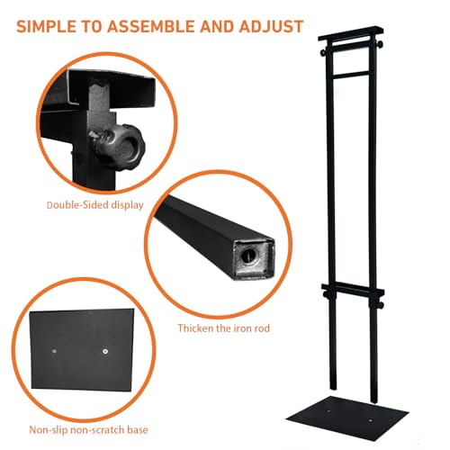 Heavy Duty Adjustable Pedestal Sign Stand, Double for Poster & Foam Display