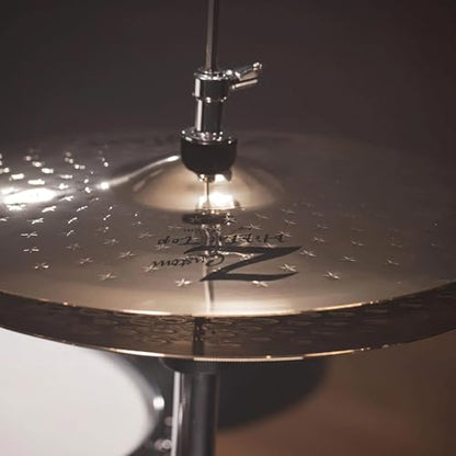 Zildjian Z40104 15" Z Custom Hi-Hats Cymbals | Crisp Chick Articulation, Tight Groove Control, Clean Stick Response, Built for Any Drum Set, Pro Bronze Alloy Build - size: 15-Inch
