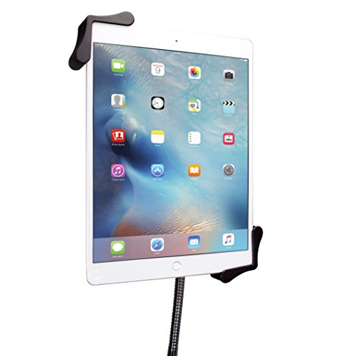 Gooseneck Floor Stand – CTA’s Compact, Adjustable Gooseneck with Swivel Casters for iPad 7th/ 8th/ 9th Gen 10.2”, iPad Air 4, 12.9”, Surface Pro, Zebra & Other 7-13” Tablets (PAD-CGS) - style: Cradle