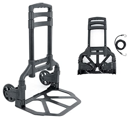 Audiosavings Bundle: Mackie SRT210 10 1600 Watt Powered Active DJ PA Speaker w/Bluetooth Bundle with Rockville GigMate DJ/Musician Aluminum Trolley Transport Hand Truck - Folds Flat (2 Items)