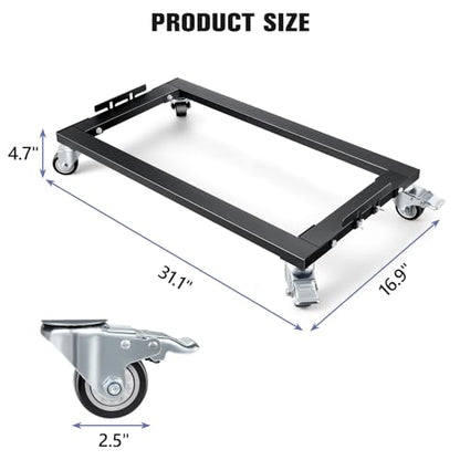 KEDSUM Furniture Dolly with Sturdy Steel Frame, 2200LBS Appliance Dolly | 31 x 17 in, All Terrain & Anti-Slip Baffles for Building Material Handling & Moving Heavy Furniture,2 Pack - size: 31 x 17 in-2 Pack