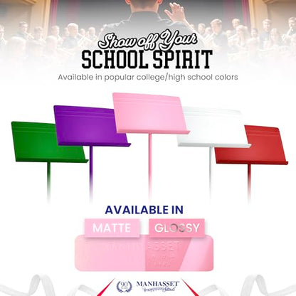 Manhasset 48 Symphony Music Stand for Sheet Music - Matte Pink - color: Pink, Matte, size: Pack of 1
