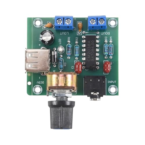 Mini Power Amplifier Board 5W+5W HiFi Two-Channel PM CM2038 5V USB Supply Power Audio Amplifier