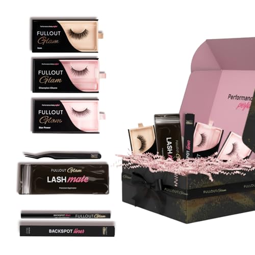 Full Out Glam Magnetic Eyelashes and Eyeliner Kit, Beauty Gift Box - color: Performance Pack