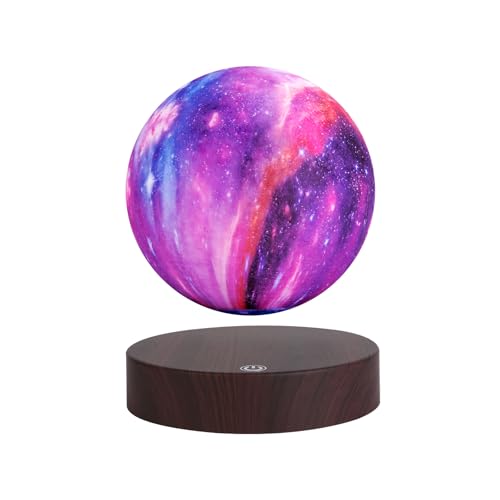 Levitating Moon Lamp Floating and Spinning in Air Freely with 16 Colors LED Galaxy Moon Lamp Lights,Unique Gift & Decorative Lamp for Kids Lover Friends