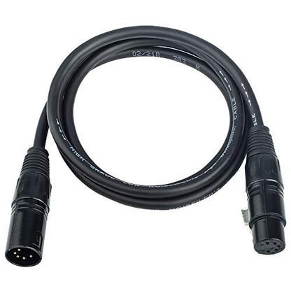 DMX-512 XLR 5 Pin Male to XLR 5 Pin Female DMX Lighting Cable(1.5M/5FT) - color: 5PIN M -5PIN F