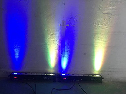 LED Par bar wall wash Stage Light,SENLAN 8pcsX3W RGB 3-in-1 LED and Full Aluminum House of 7 Modes DMX512 for Disco/Party/Theater