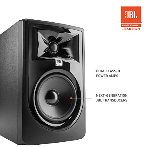JBL Professional 305PMkII 5-Inch 2-Way Powered, Active Monitor Speaker for Near Field Music Production, Studio Monitor, Desktop Computer, Hi-Fi Audio. Sold Individually, Black - style: 305P single