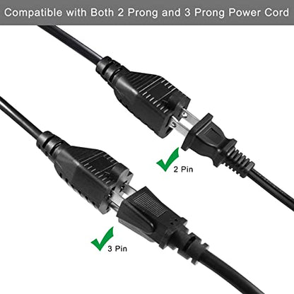 Power Cord Extension Y Splitter - 1 to 2 Way Outlet Adapter NEMA 5-15P 90-Degree Flat Plug to 2 X NEMA 5-15R with SJT 16AWG 3-Prong Cable Wire Extender Space Saver for Kitchen Home Office - size: 1FT 1-Pack