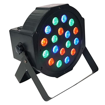 Rockville Battery PAR 50 Rechargeable LED DMX Wash Light 12-Pack with Bags | 8-10 Hour Runtime, RGB 18x1W, 7-Channel, Sound Activated, Strobe, 12 Remotes, 3 RLB30 Carry Bags, DJ, 15-Items