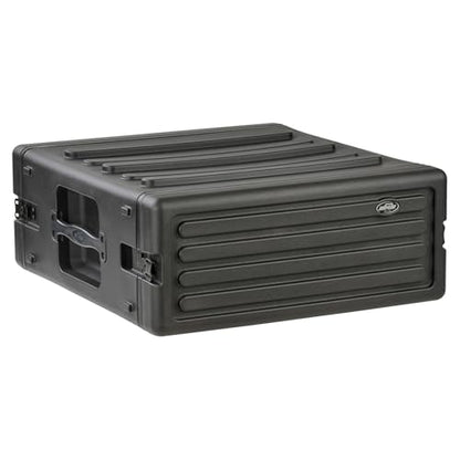 SKB 4U Roto Rack Case - Durable Polyethylene Gear Protector, Stackable, Waterproof with Twist Latches & Rubber Feet for Musicians, DJs, and A/V Equipment - Secure Transport & Storage Solution | Waterproof with Twist Latches and Rubber Feet for Musicians,