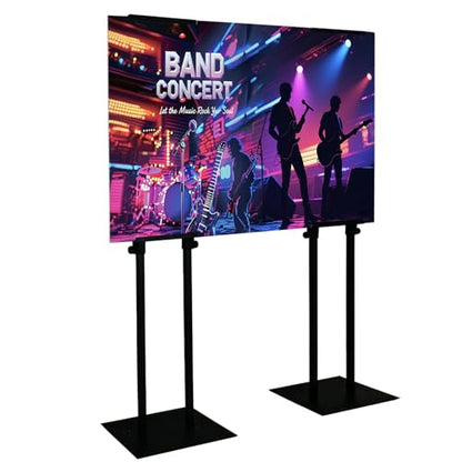 Heavy Duty Adjustable Pedestal Sign Stand, Double for Poster & Foam Display