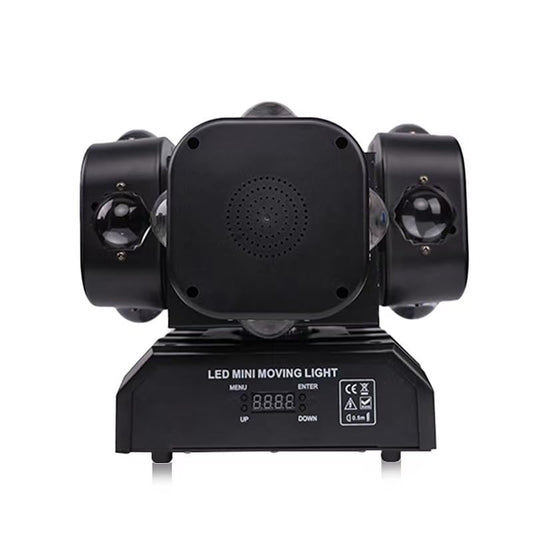 Moving Head DJ Lights, 16LEDs Rotating Beam Lights Stage Lights DJ Lighting with Sound Activated Party RGBW Beam Lights Stage Lighting for Events DJ KTV Disco Wedding Concert Festival - color: 4 Arms