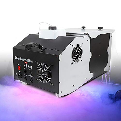 Low Lying Smoke Machine DMX Ground Smoke Fog Machine Stage Wedding Halloween Party Dry Ice Effect Fogger Remote Control 3000W
