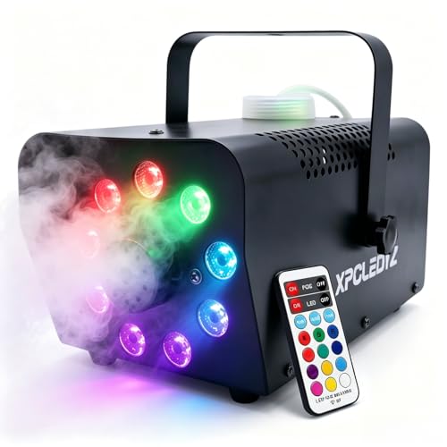 Fog Machine Smoke Machine with 13 Colorful LED Lights Effect