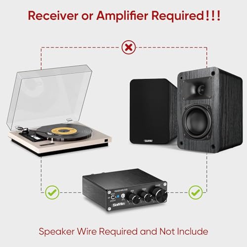 Saiyin 2-Way Passive Bookshelf Speakers 60Hz Bass | 3.5" Woofer & Silk Tweeter,4 Ω,For Home/Office/Theater,Pair (Needs Amplifier or Receiver to Operate) - style: Without speaker wire