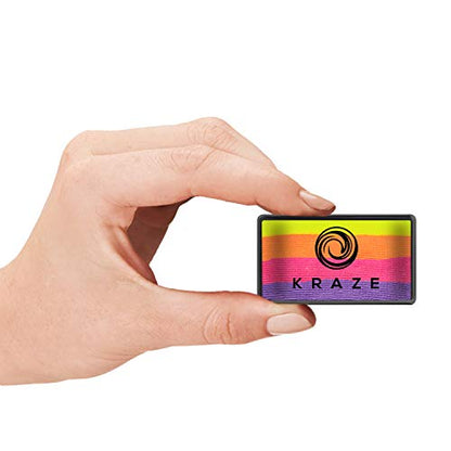 Kraze FX Dome Stroke - Bliss (25 gm), Professional 1-Stroke Split Cake, Hypoallergenic, Non-Toxic, Water Activated Face & Body Painting Makeup Supplies for Adults - color: Bliss