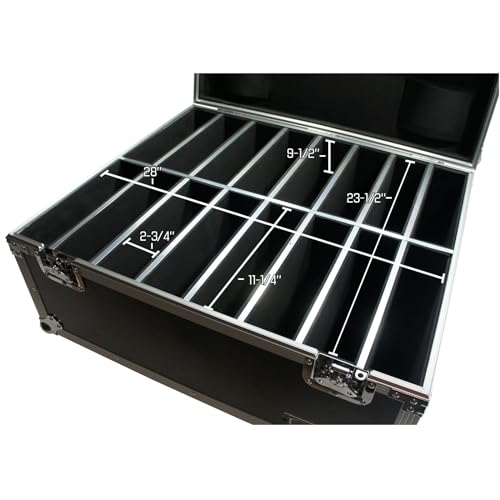 16 Space Slim Par Light Flight Case Slimpar Can Road Case Harmony Cases | DJ lighting fixture transport, stage gear travel storage, event production equipment protection, mobile entertainer hauling