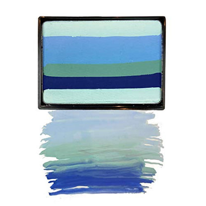 Mehron Makeup Paradise AQ Prisma Blendset - COOL | Professional Face & Body Paint Makeup. Perfect for Easy Color Blending. Vegan, Cruelty-Free, & Made in USA. - color: Cool