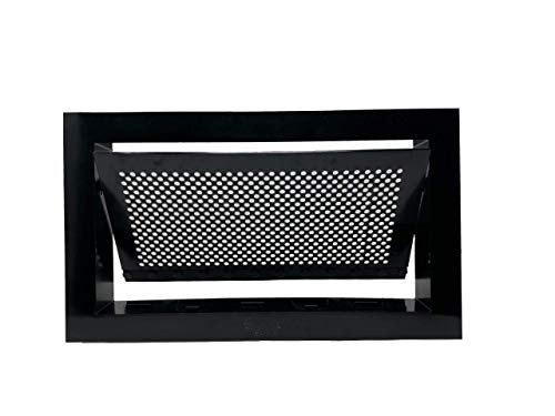 Bi-Directional Flood Vent to Reduce Foundation Damage and Flood Risk, FEMA Compliant, ICC-ES Certified for 250 sq. ft. - Black, Wall Mounted (16" Wide x 8" high x 2" deep) - color: Black