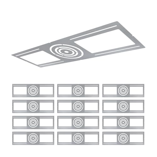 New Construction Mounting Plate 3-4-6" Round Wafer Rough in Plate 12Pcs - color: Symmetry, size: 12PCS