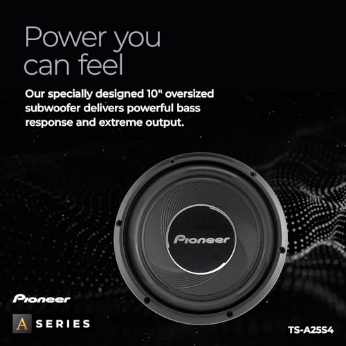 Pioneer A-Series TS-A25S4 10" Subwoofer 1300W Max - size: 10" - 1200W, style: Component Subwoofer