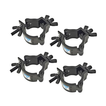 1-1/2" Stage Light Clamp Truss O Clamps 38-40mm Aluminum 4Pcs | DJ Lighting Clamps Heavy Duty 220 Lbs for 1.5" OD Tube Pipe