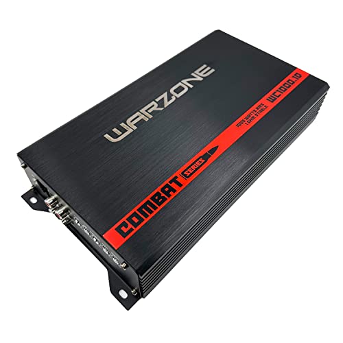 Warzone Series Car Amplifiers - True RMS Power Class D Amps, 1/2/4 Ohm Stable, Multi-Channel and Monoblock Options, Remote Sub Control (1000W / Monoblock) - size: 1000 watt Mono
