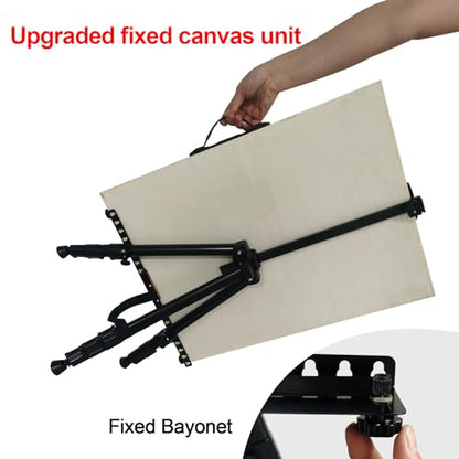 RRFTOK 6 Pack 17-66 Inch Art Easel Stand for Painting and Sign, Black | Portable folding metal tripod easel for display stand, canvas holder, adults, floor, sign, poster board and travel use - style: 66B 6-Pack