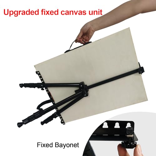 RRFTOK 3 Pack 17-66 Inch Art Easel Stand for Painting and Sign, Black | Portable folding metal tripod easel for display stand, canvas holder, adults, floor, sign, poster board and travel use - style: 66B 3-Pack
