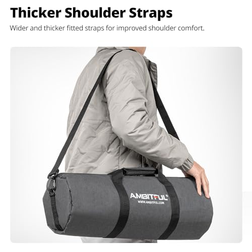 AMBITFUL Widened Version Tripod Carrying Case Bag 21/25/31/39/43/47/51/55/ for Light Stands,Boom Stand,Umbrella and Tripod Photography Accessories (55.11in(140cm)*Φ8.66in(22cm)) - color: 55.11in(140cm)*Φ8.66in(22cm)