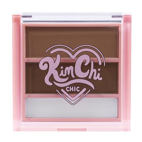KimChiChic Beauty Kimbrowly Eyebrow Powder Duo with Brow Wax - color: 03 - Medium Deep