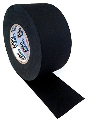 Gaffer's Choice Gaffer Tape 3 inch x 60 Yard Black Adhesive is Safer Than Duct Tape - Waterproof & Non-Reflective