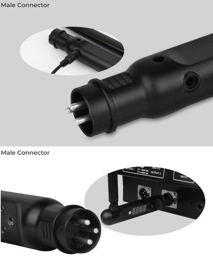 MiBOXER FUTD01 DMX512 Wireless LED Transmitter, 80 Channels, Black