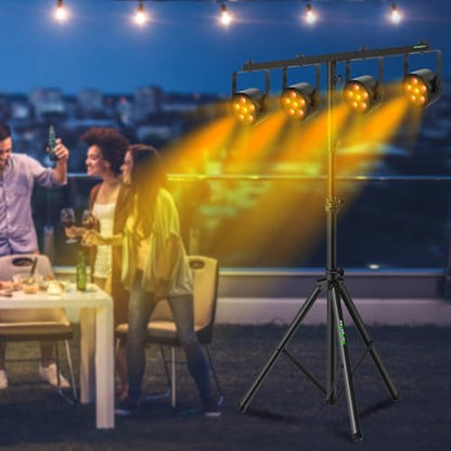 DJ Light Stand T-Bar Cross Bar with Extended Pole Mount, Set of 2 - size: Set of 2