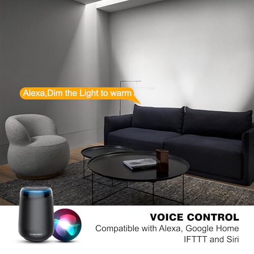 LED Wall Washer Light Bar, Tunable White 2700K-6500K, Smart WiFi App and RF Remote, Smooth Dimming, 8 Modes, Linkable 20in IP65, AC120V Plug-in for Porch Patio Sign - size: 20" 36W Tunable White(2700-6500K)